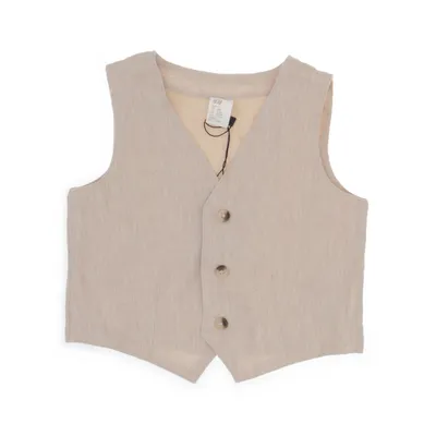 Kostymväst (Beige) från H&M Bomull, Linne