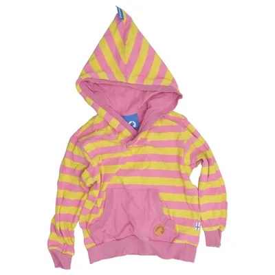 Sweat à capuche (Rose, Jaune) de Finkid Coton, Élasthane