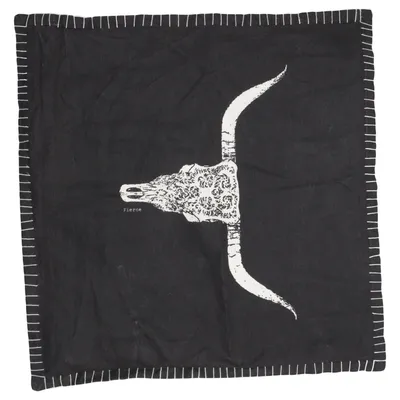 Cushion cover (Black, White) from Zelected by Houze Cotton