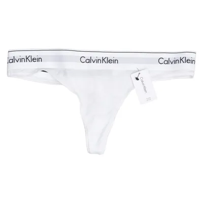 Stringtrusser (Hvid) fra Calvin Klein Bomuld, Elastan, Modal