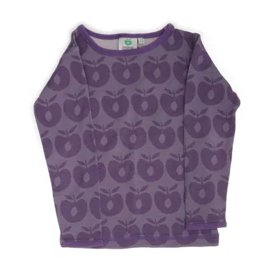 Långärmad t-shirt (Lila) från Småfolk Bambu, Nylon, Ull