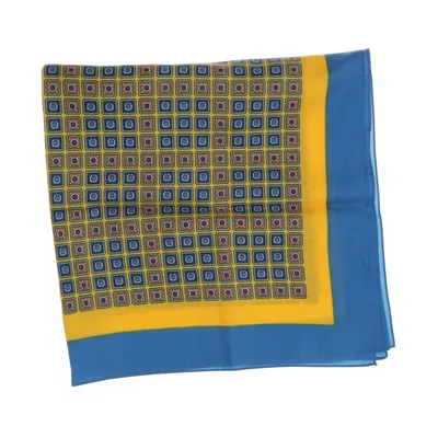 Neckerchief (Blue, Yellow, Multicolored) from Trevira Polyester