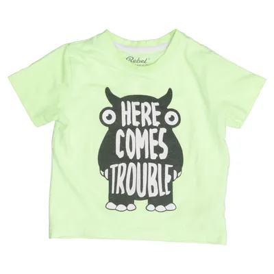 T-shirt (Grøn) fra Rebel by Primark Bomuld, Polyester