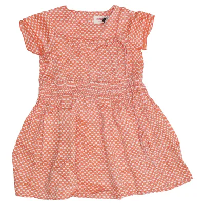 Robe (Orange, Blanc) de Maan Coton, Viscose