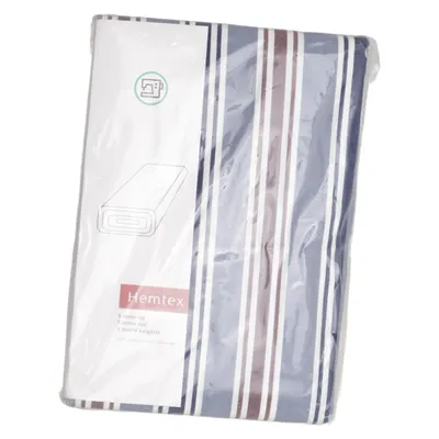 Textile (Blue, White, Brown) from Hemtex Cotton