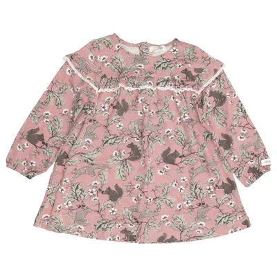 Kjole (Pink, Grøn, Hvid) fra Newbie by KappAhl Økologisk bomuld