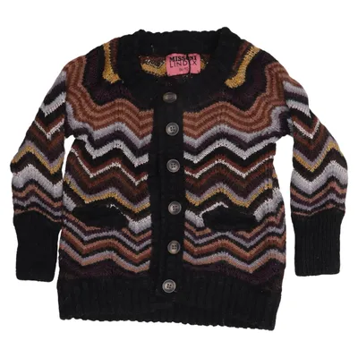 Cardigan (Sort, Brun, Flerfarvet) fra Missoni Lindex Akryl, Mohair, Polyamid, Polyester, Uld