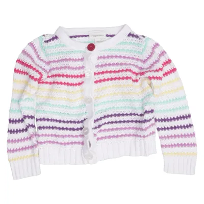 Cardigan (White, Multicolored) from Fagottino Cotton