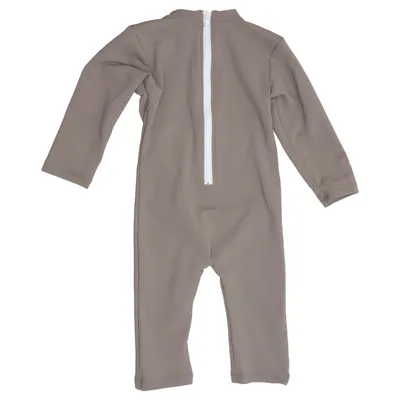 UV beschermende kleding (Bruin) van Petit Crabe Elastaan, Polyamide