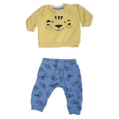 Set (Blauw, Geel) van Ergee Katoen, Polyester