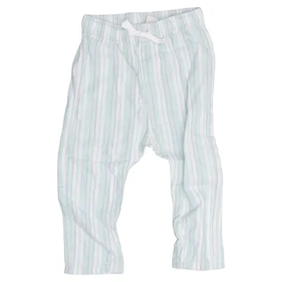 Broek (Groen, Wit) van H&M Katoen, Linnen