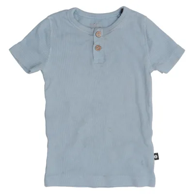 Henley shirt (Blauw) van POMPdeLUx Elastaan, Organisch katoen