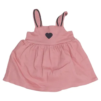 Dungaree dress (Pink) from Koton Baby Cotton, Elastane