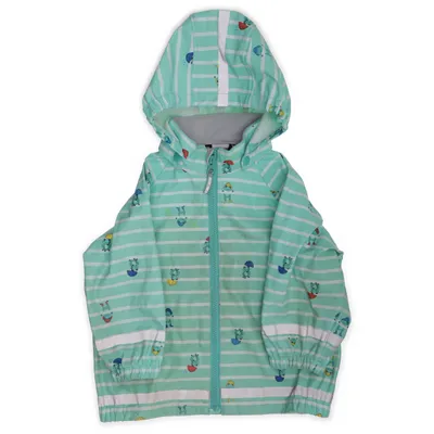 Regnjacka (Grön, Vit, Flerfärgad) från Polarn O. Pyret Polyester