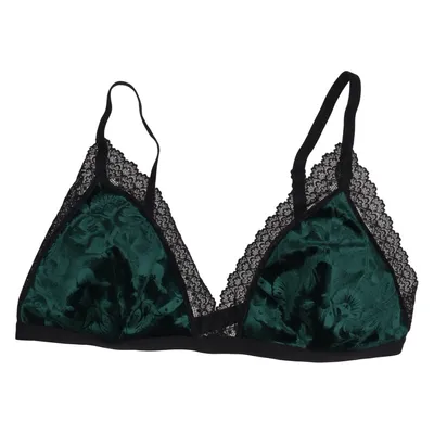 Brassière (Vert, Noir) de Killstar Élasthane, Polyester