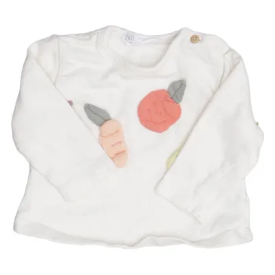 Långärmad t-shirt (Vit, Flerfärgad) från Zara Bomull
