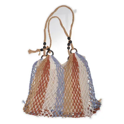 Sac de plage (Beige, Bleu, Blanc) de Unmade Copenhagen Coton