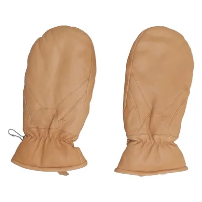 Leather mittens (Beige) from Stadium Leather, Polyester