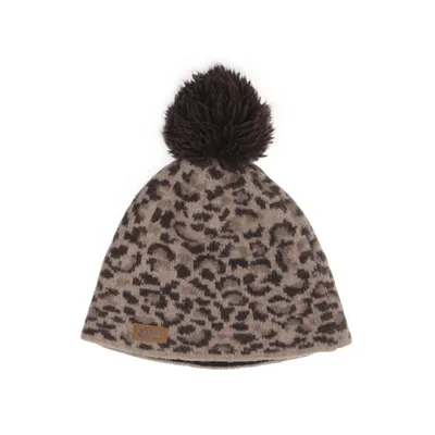 Bonnet à pompon (Beige, Marron) de Sätila Coton, Polyamide, Laine