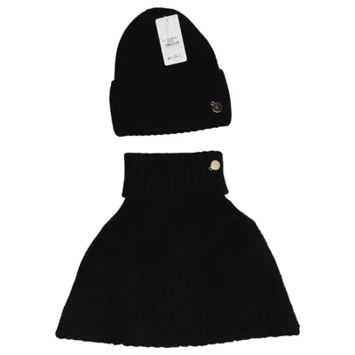 Accessory set (Black) from Grace Fashion Angora, Viscose, Wool