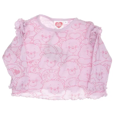 Langærmet t-shirt (Pink, Flerfarvet) fra Care Bears Bomuld, Elastan