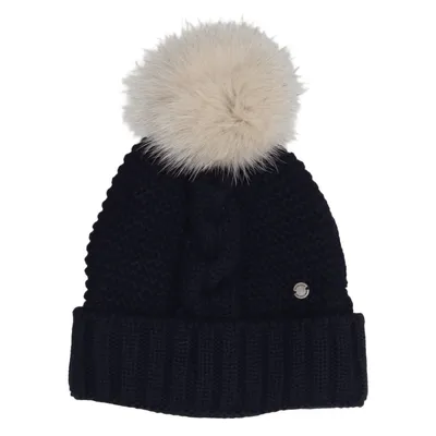 Bonnet à pompon (Bleu) de Woolrich John Rich&Bros Fourrure de renard, Laine