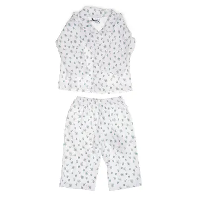 Pyjama (Wit, Meerkleurig) van Dirkje Katoen