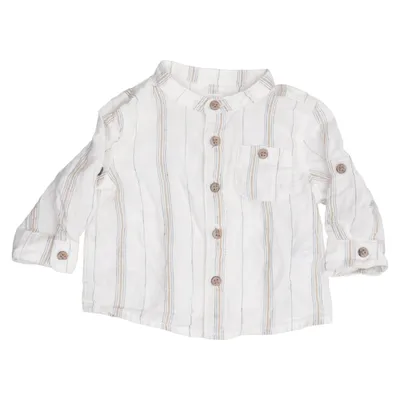 Chemise (Blanc, Bleu, Marron) de Baby C&A Coton, Lin