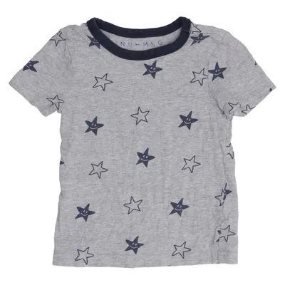 T-shirt (Grå, Blå) från Nutmeg Bomull, Viskos
