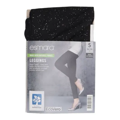 Leggings (Schwarz, Mehrfarbig) von Esmara Elasthan, Viskose