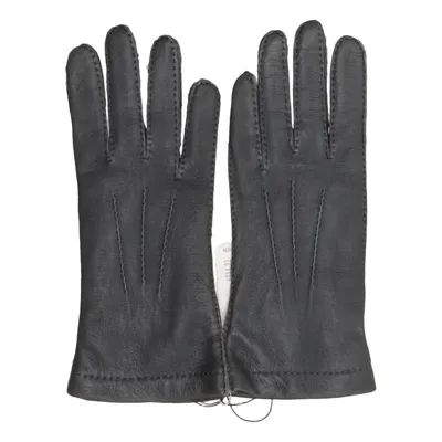 Leather gloves (Black) from Hestra Acrylic, Leather