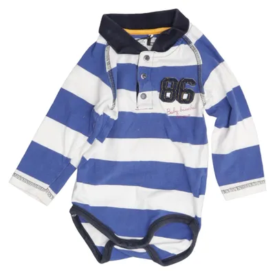 Body (Blau, Weiß) von Name It Newborn Elasthan, Bio-Baumwolle