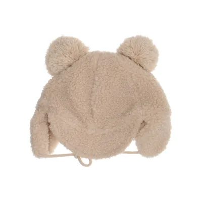 Pompon muts (Beige) van Mini Market Polyester