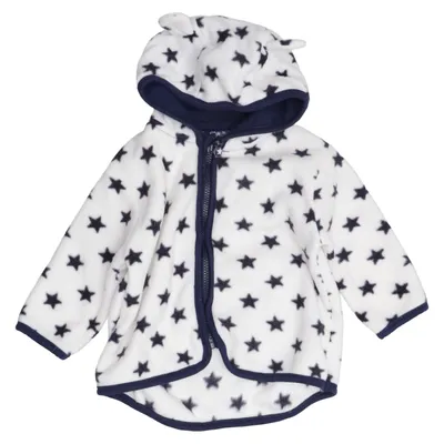 Hættetrøje (Hvid, Blå) fra Baby Polyester