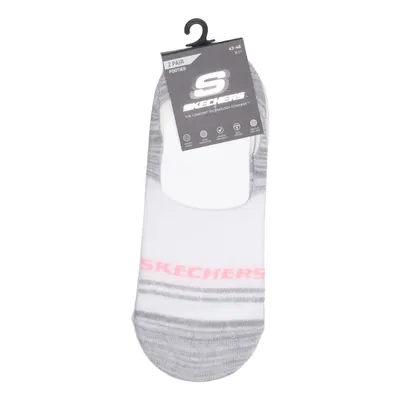 Strumpor (Vit, Grå, Rosa) från Skechers Bomull, Elastan, Polyamid