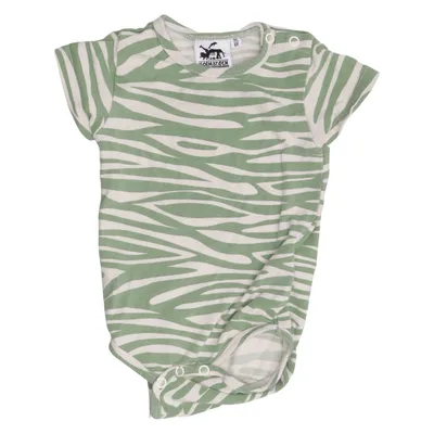 Body (Vert, Blanc) de Kolmården Coton, Élasthane