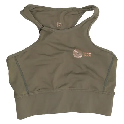 Brassière (Vert) de Fitness Junkie Élasthane, Polyamide