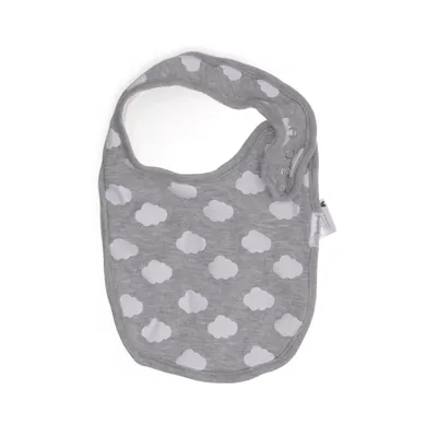 Bib (Gray, White) from Budding Bear