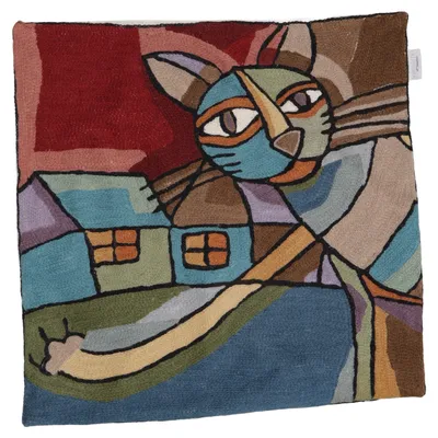 Cushion cover (Blue, Red, Multicolored) from Värnamo of Sweden