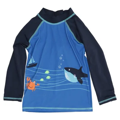 T-shirt de natation (Bleu, Multicolore) de Topomini Élasthane, Polyamide, Polyester