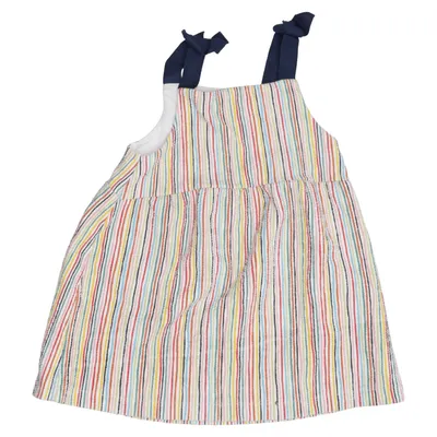 Jurk (Wit, Meerkleurig) van Zara Baby Katoen, Elastaan, Polyester