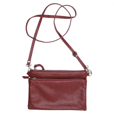 Shoulder-bag (Red) from Made in italy Leather