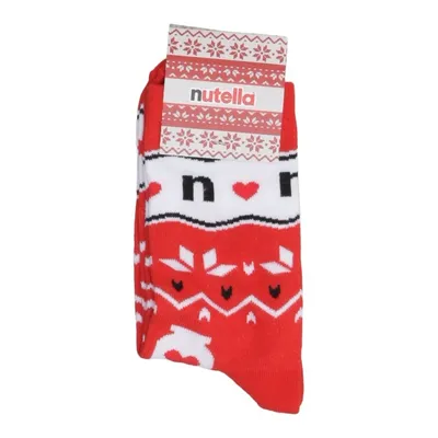 Sokken (Rood, Wit, Meerkleurig) van Nutella Katoen, Elastaan, Polyamide