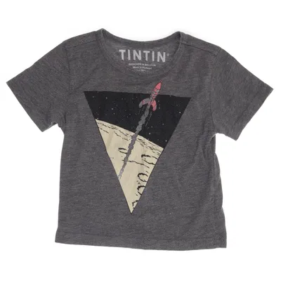 T-shirt (Grå, Flerfärgad) från Tintin Bomull, Polyester