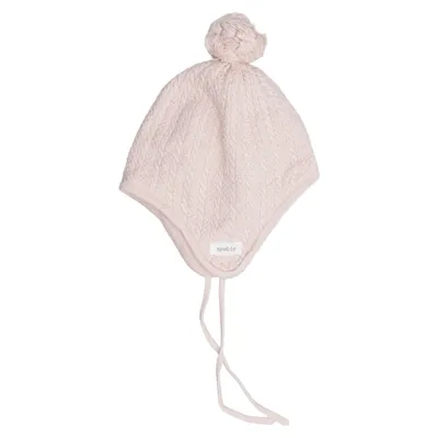 Bobble hat (Pink) from Newbie by KappAhl Cotton, Polyester