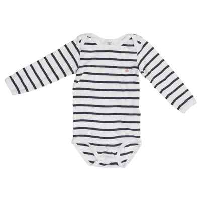 Body (White, Blue) from Petit Bateau Cotton