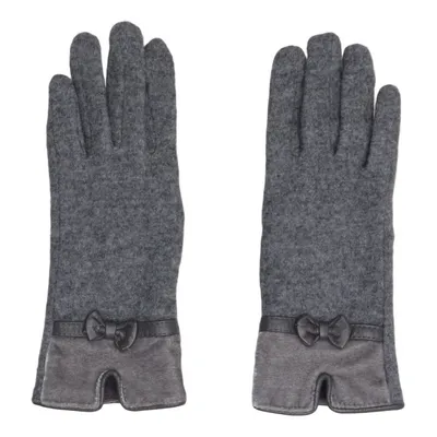 Gloves (Gray) from Unmade Copenhagen Leather, Polyester, Wool