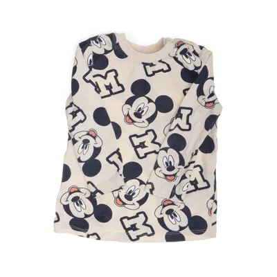 Långärmad t-shirt (Beige, Svart, Röd) från Disney Baby Bomull, Elastan