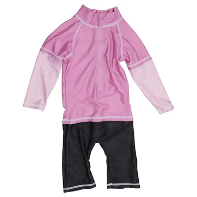 UV beschermende kleding (Roze, Zwart) van Swimpy Elastaan, Polyester