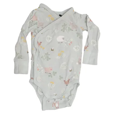 Body (Grå, Flerfärgad) från Lindex Baby Bomull, Elastan